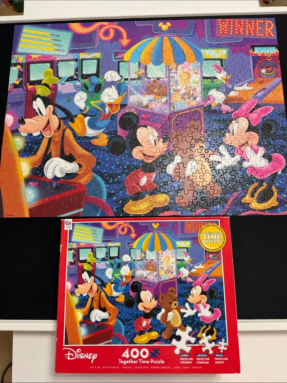Disney Mickey & Friends Arcade Puzzle - Purple, Pink, Blue, Yellow